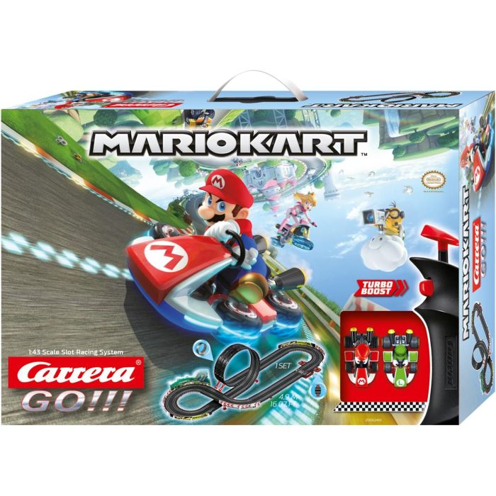 Carrera GO!!! Sets Mario Kart 8 Set de Pistas y Vehículo Plástico PU Negro Rojo Verde para Niños 6 Años Escala 1:43 4,9 m