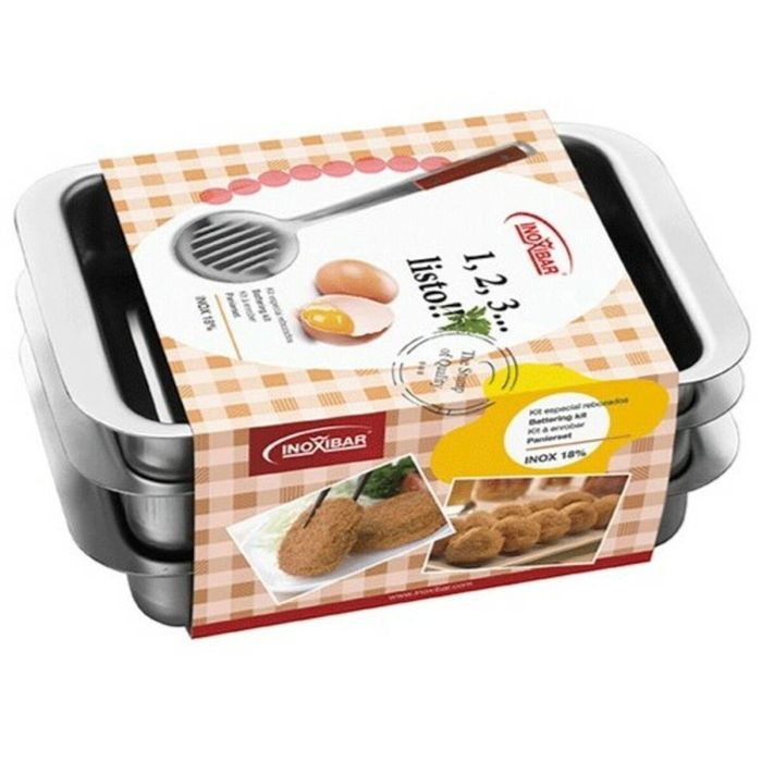 Rustidera Inoxibar 59271 Acero 21 x 15 cm (3 Unidades) Rustidera Inoxibar 59271 Acero 21 x 15 cm (3 Unidades)