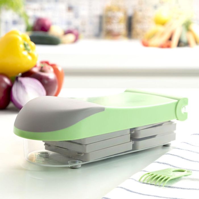 Cortador de Verduras, Rallador y Mandolina con Recetas y Accesorios 7 en 1 Choppie Expert InnovaGoods 7 Cortador de Verduras, Rallador y Mandolina con Recetas y Accesorios 7 en 1 Choppie Expert InnovaGoods 7