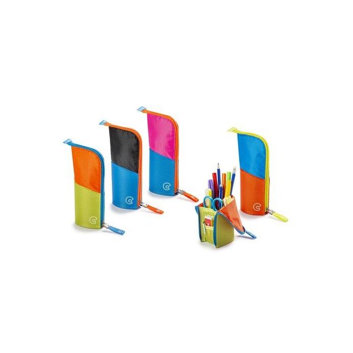 Carioca Estuche Kimono Pouch con Cremallera, Dos Compartimentos con Elásticos - 23281