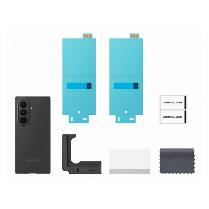 Samsung EF-XF966SBEGWW Funda de Silicona Carbon Shield para Galaxy Fold7 Negra 4