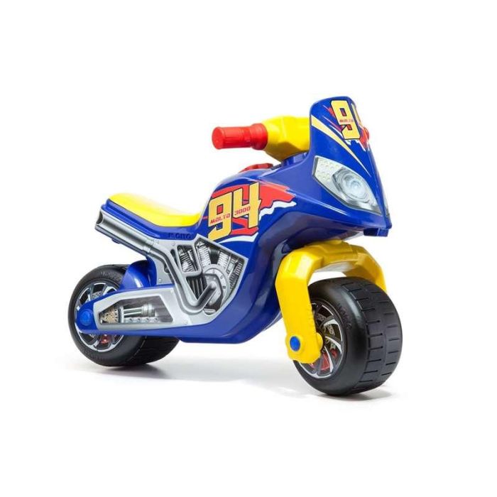Correpasillos moto cross race azul 64 cm Correpasillos moto cross race azul 64 cm