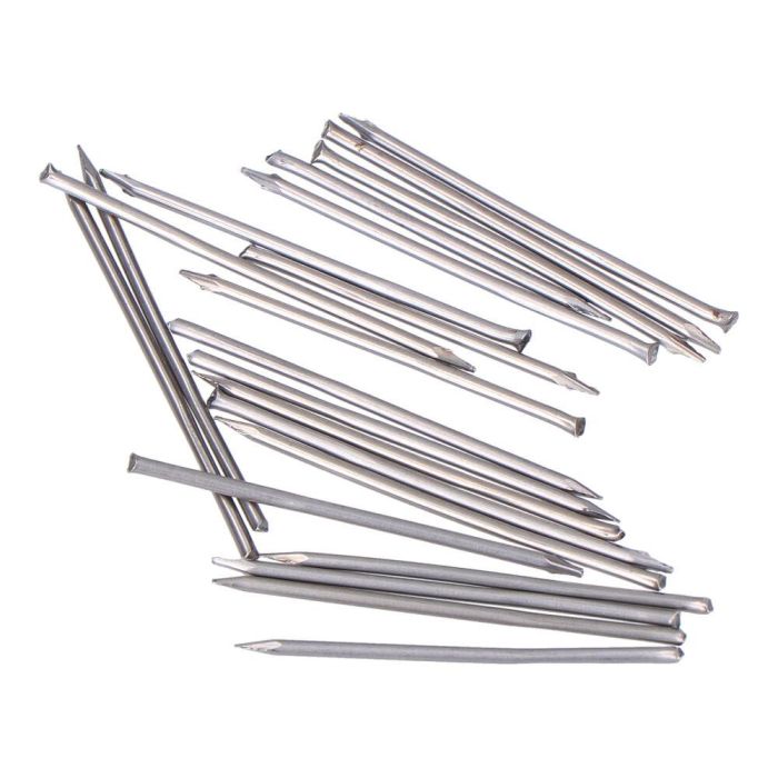 Edm Punta Aguja de Acero para Tapeta - Pack de 100 Unidades de 2,5 cm 0 Edm Punta Aguja de Acero para Tapeta - Pack de 100 Unidades de 2,5 cm 0