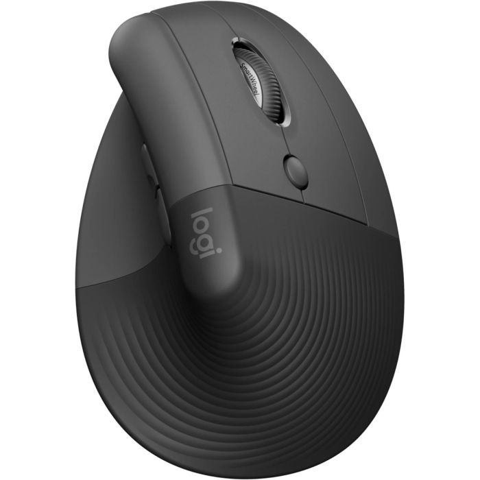Logitech 910-006473 Ratón Vertical Inalámbrico Lift Ergonomic Mouse Bluetooth/2.4GHz 4000 DPI Grafito para Manos Pequeñas/Medianas 3