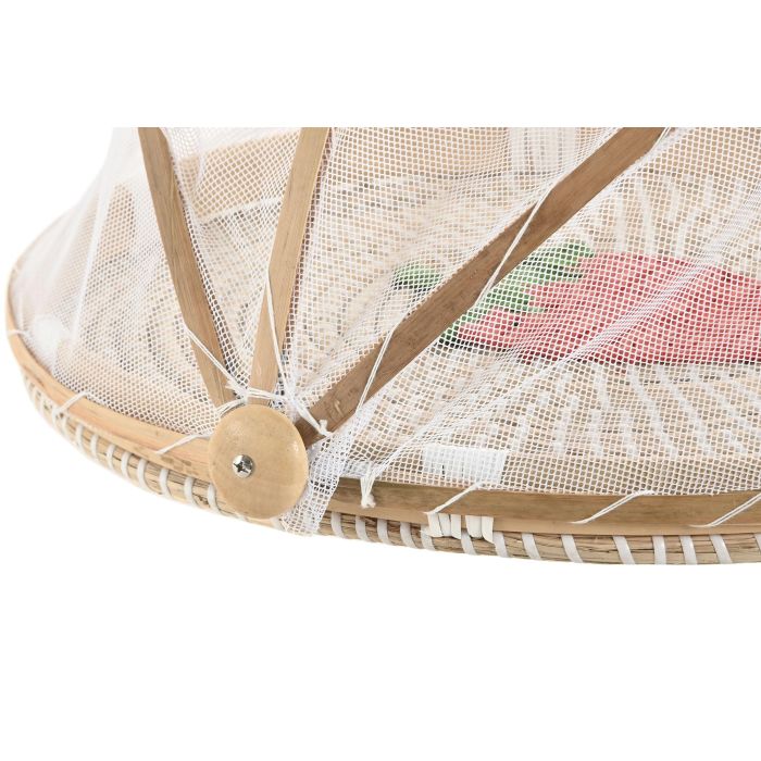 Cubreplatos  DKD Home Decor Natural Multicolor 40 x 24 x 40 cm (2 Unidades) 3