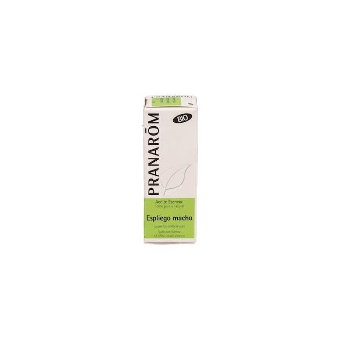 PRANAROM Espliego Macho Aceite Esencial Bio 10 ml - 100% puro y natural, para uso oral, cutáneo y difusión