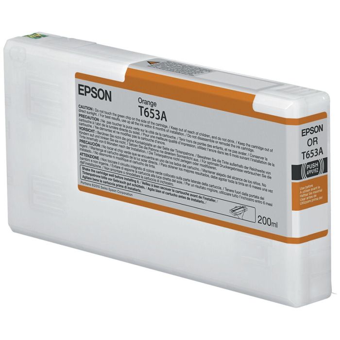 Cartucho de Tinta Original Epson C13T653A00 Amarillo Naranja