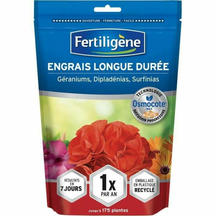 Fertiligene Abono Larga Duración Osmocote max para Geranios y Plantas con Flores 700g - 1 Aplicación Anual, Resultados en 7 Días