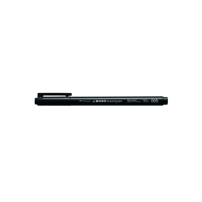 Rotulador Calibrado Tombow Mono Drawing Pen Punta Fina 005 (0,20 Mm) Negro 4 unidades