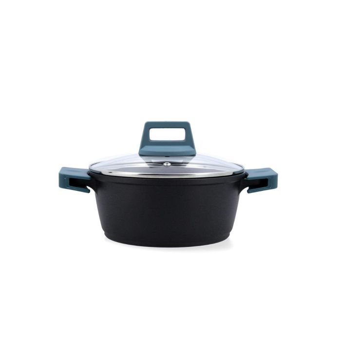 Quid Cacerola Confort Aluminio Fundido Azul 20 cm - 2.2 L | 2 Capas Antiadherente | Apta Inducción y Todas las Cocinas Quid Cacerola Confort Aluminio Fundido Azul 20 cm - 2.2 L | 2 Capas Antiadherente | Apta Inducción y Todas las Cocinas
