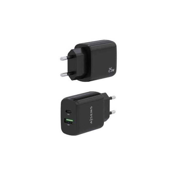 Cargador de Pared Aisens A110-0759/ 1xUSB Tipo-C/ 1xUSB/ 25W 2 Cargador de Pared Aisens A110-0759/ 1xUSB Tipo-C/ 1xUSB/ 25W 2