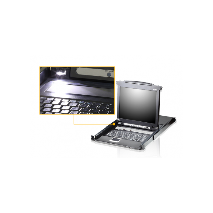 Aten CL5708M Interruptor KVM con Pantalla LCD 17", Montaje en Rack 1U, Resolución 1280x1024, Negro 1 Aten CL5708M Interruptor KVM con Pantalla LCD 17", Montaje en Rack 1U, Resolución 1280x1024, Negro 1