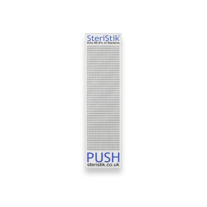 Etiqueta Antimicrobiana Steristik Door Push 480 X 120 Mm Auto-Adhesiva Rollo De 10