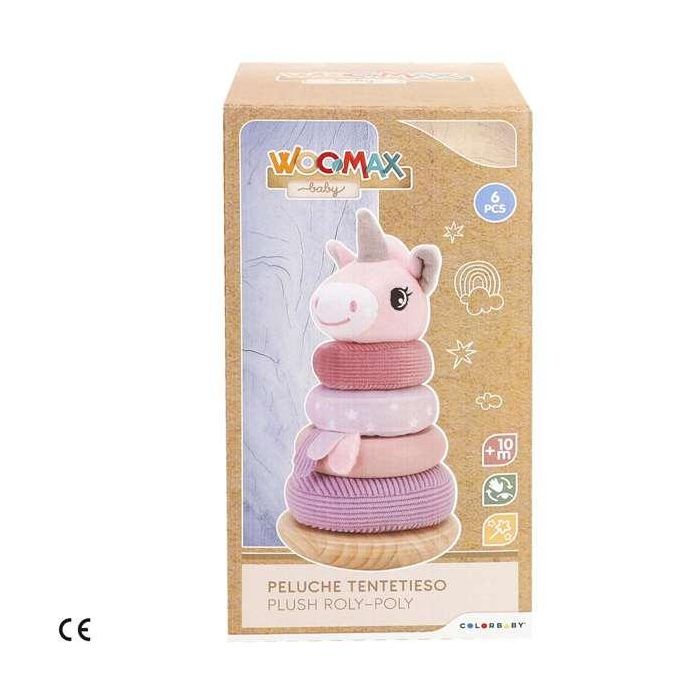 Woomax Tentetieso Peluche Unicornio 6 Piezas Edad Mínima 10 Meses 3
