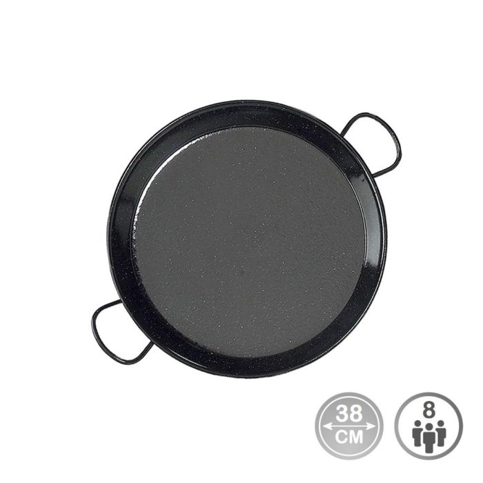 Vaello Paellera Tradicional Acero Esmaltado Ø38 cm 8 Personas Cocinas de Gas Vaello Paellera Tradicional Acero Esmaltado Ø38 cm 8 Personas Cocinas de Gas