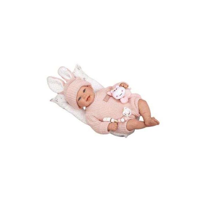 Muñeca reborn arias lucia c/cojin y peluche 45 cm Muñeca reborn arias lucia c/cojin y peluche 45 cm