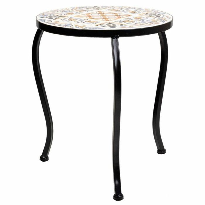 Soporte para Maceta Alexandra House Living Negro Hierro Azulejo 33 x 37 x 33 cm 3 Piezas 4