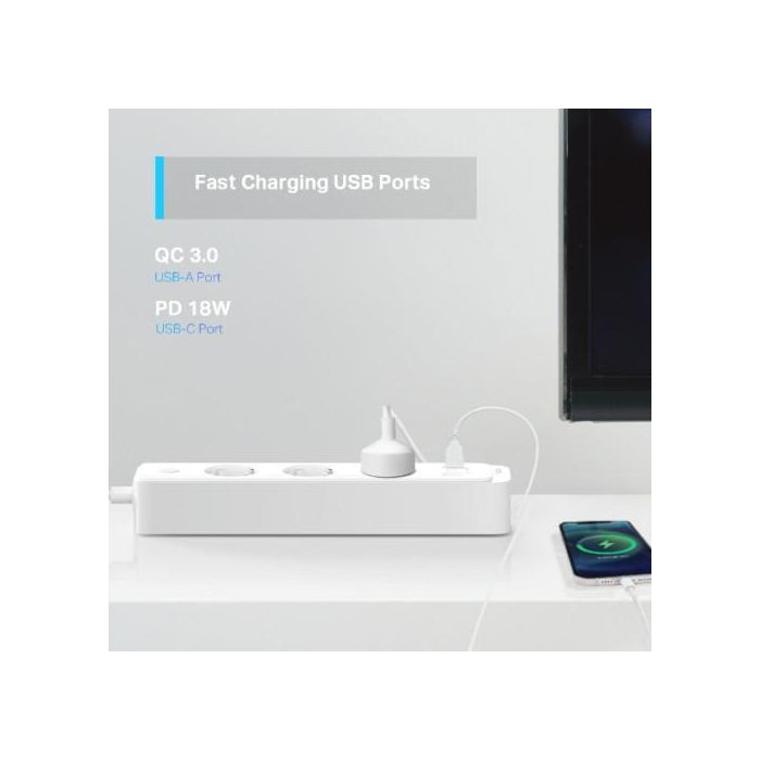 TP-LINK Smart Wi-Fi Power Strip, 3-Outlets, Homekit 1 TP-LINK Smart Wi-Fi Power Strip, 3-Outlets, Homekit 1