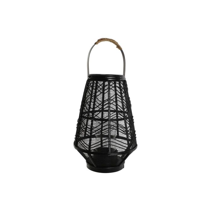 Portavela Colonial DKD Home Decor Negro 27.5 x 40 x 27.5 cm