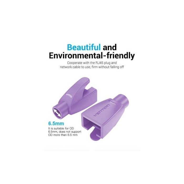 Funda Protectora RJ45 Vention IODV0-100/ 100 uds/ Morada 2 Funda Protectora RJ45 Vention IODV0-100/ 100 uds/ Morada 2