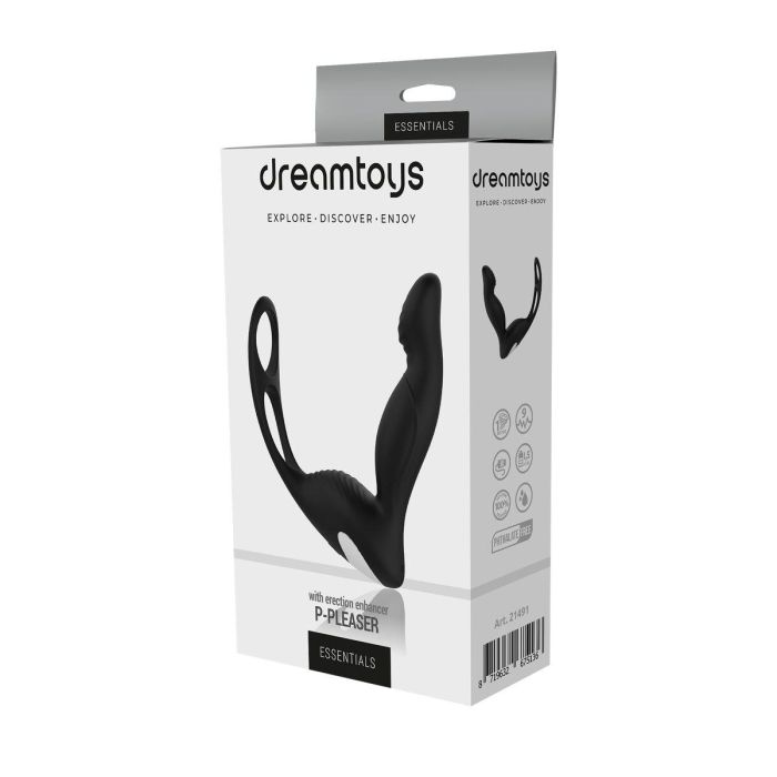 Masajeador de Próstata Dream Toys Essentials P-Pleaser Negro 1 Masajeador de Próstata Dream Toys Essentials P-Pleaser Negro 1