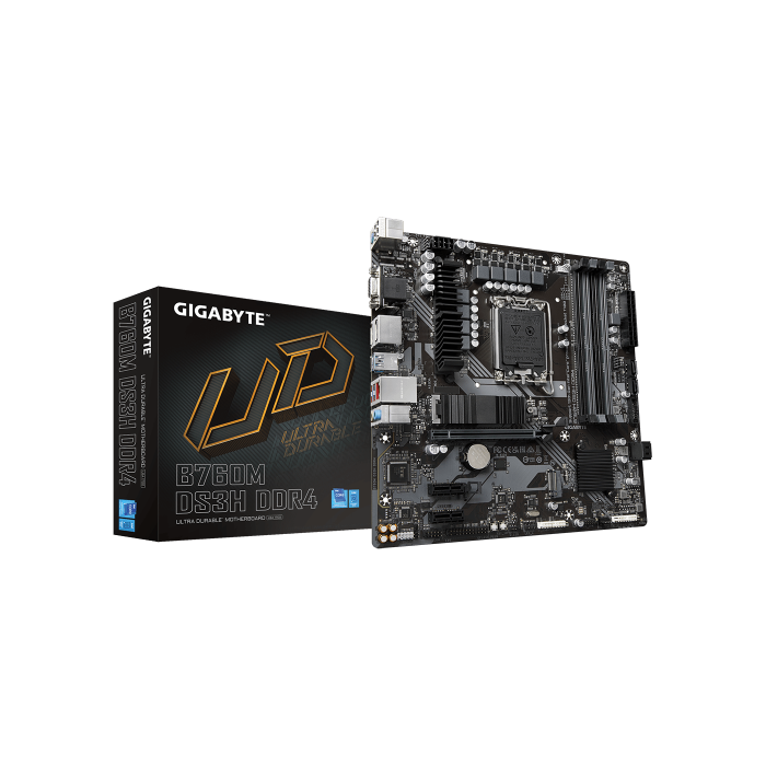 GIGABYTE 9MB76MS34-00-G10 Placa Base B760M DS3H DDR4 para Intel LGA 1700, 4 DDR4, PCIe 4.0, USB 3.2, Formato Micro ATX 5