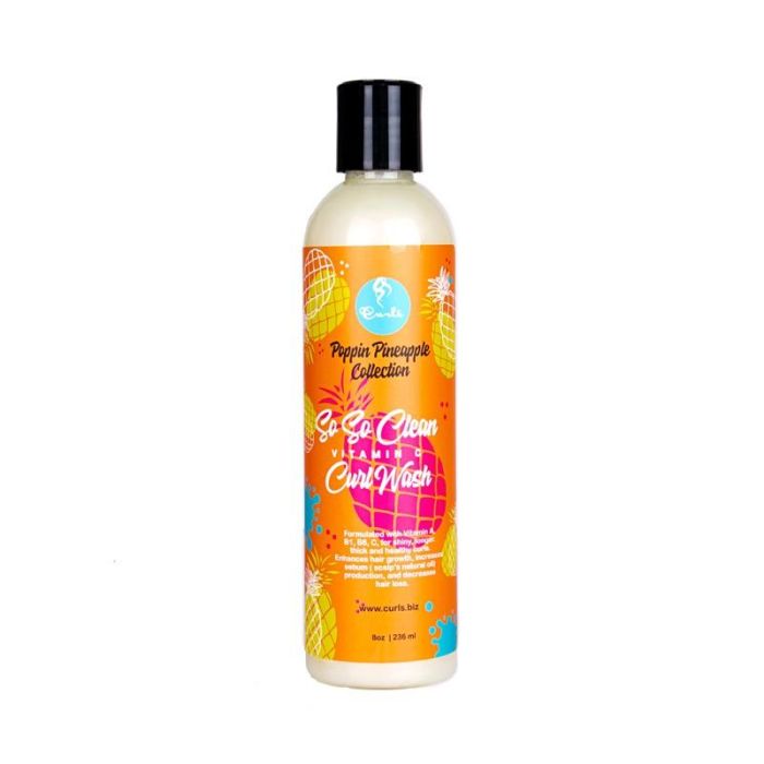 Curls Poppin Pineapple Collection So So Clean Curl Wash 236 ml Curls Poppin Pineapple Collection So So Clean Curl Wash 236 ml