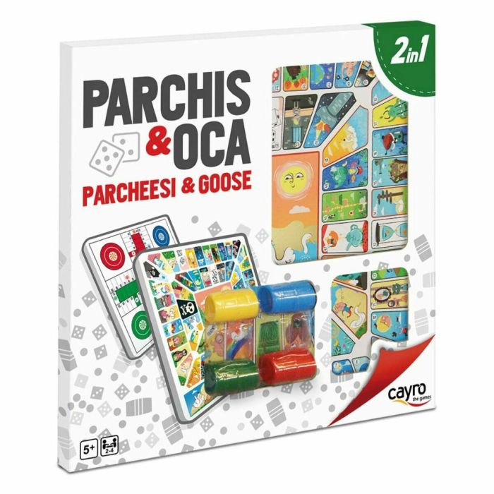 Tablero de Parchís y Oca Cayro Multicolor 250 g 9