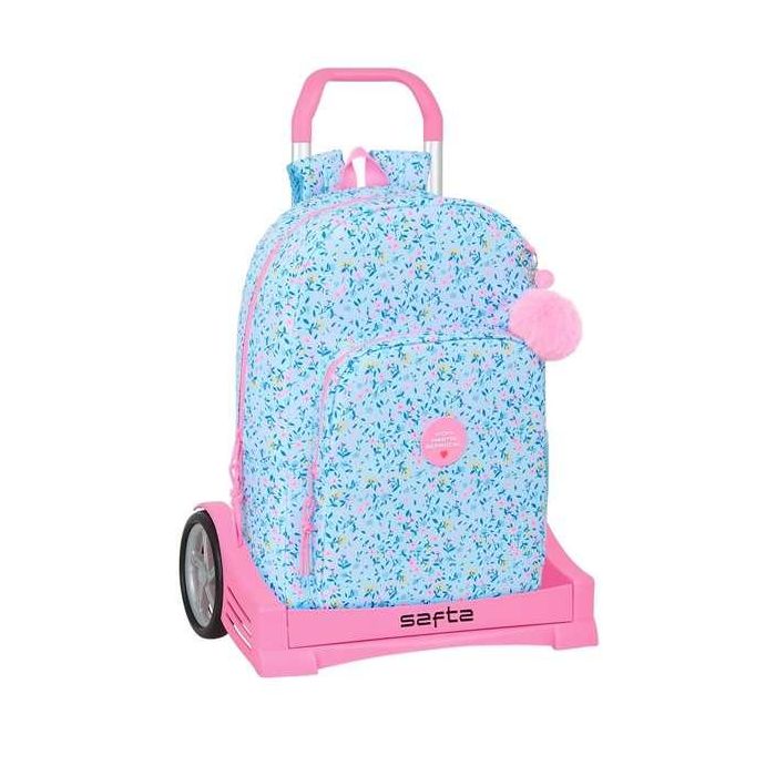 Mochila Escolar con Ruedas Vicky Martín Berrocal Paraíso Azul Rosa 30 x 46 x 14 cm 0 Mochila Escolar con Ruedas Vicky Martín Berrocal Paraíso Azul Rosa 30 x 46 x 14 cm 0
