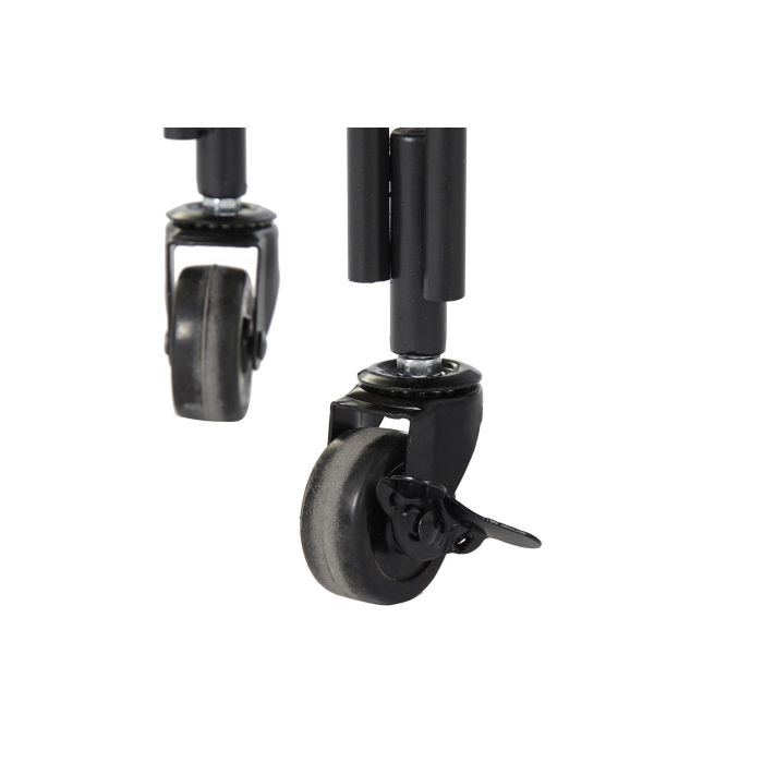 DKD Home Decor Consola Loft Negro Metal y Cristal 28 x 80.5 x 80 cm 3