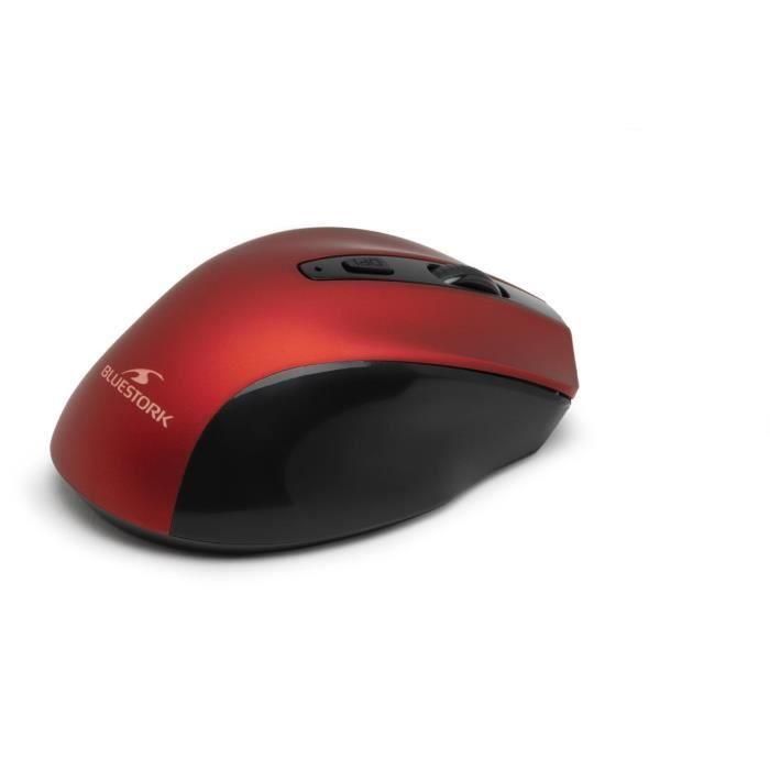 Ratón Inalámbrico - BLUESTORK - OFFICE 75 - Recargable - PC/MAC - Rojo 2