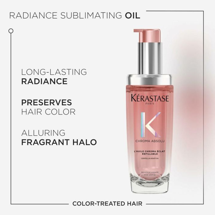 Kerastase Chroma Absolu Aceite Sublimador Radiante Recargable 75 ml para Cabellos Teñidos 7 Kerastase Chroma Absolu Aceite Sublimador Radiante Recargable 75 ml para Cabellos Teñidos 7