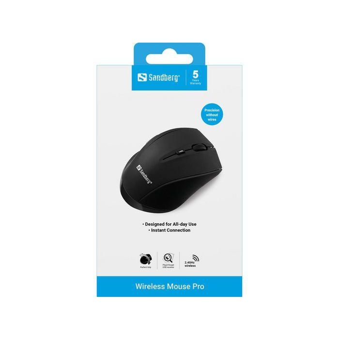 Sandberg Wireless Mouse Pro Ratón Inalámbrico USB Plug and Play para Ordenador 2