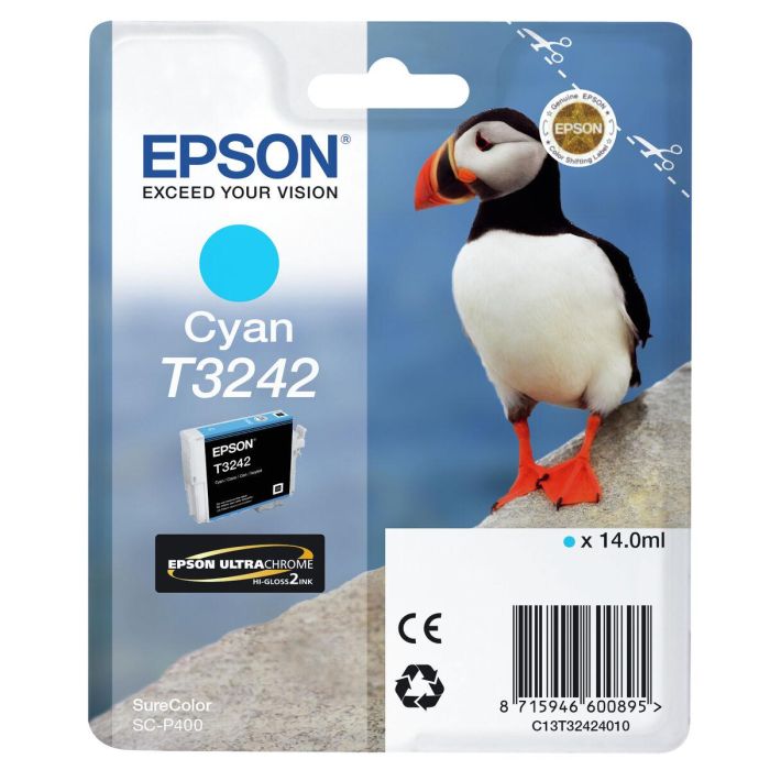 Cartucho de Tinta Original Epson C13T32424010 Negro Cian