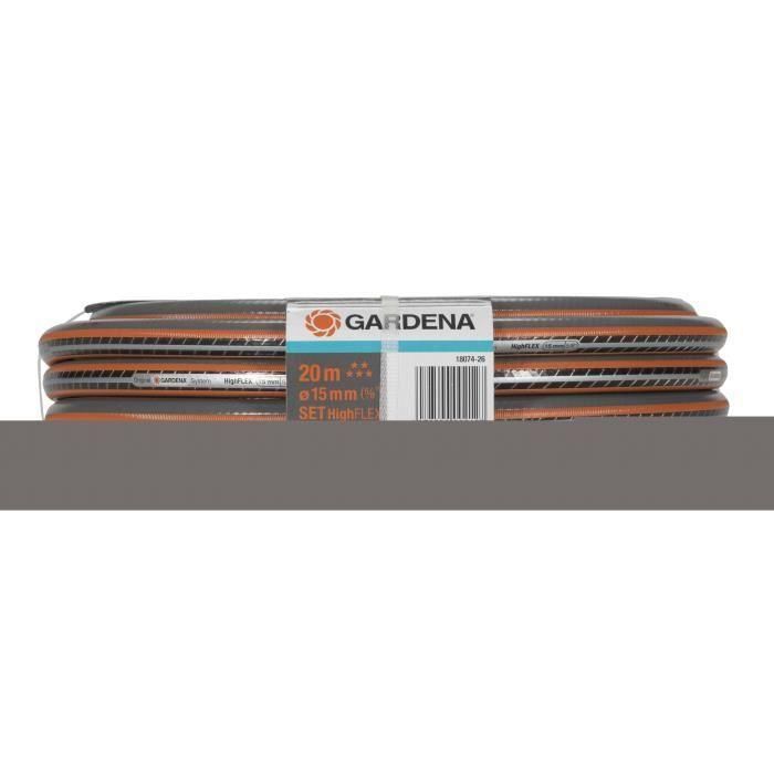 Gardena Manguera de Jardín HighFlex 20m Ø15 mm con Lanza y Accesorios 2