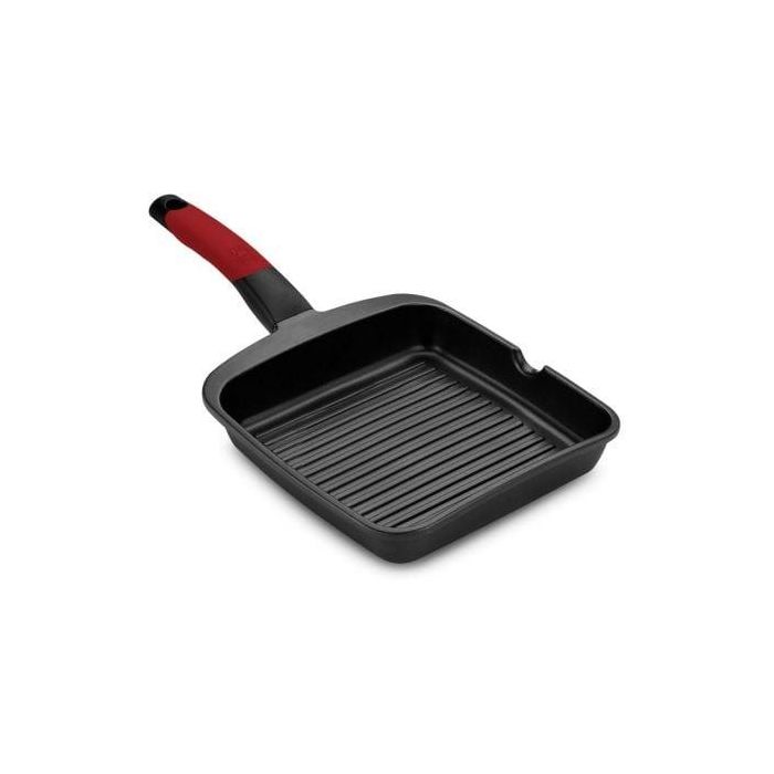 Bra A411428 Grill con Rayas Premiere Ø28cm Aluminio Fundido Antiadherente Teflón Innovations Full Induction Libre PFOA