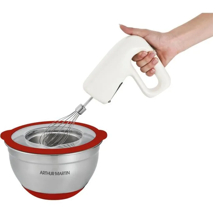 Arthur Martin Juego de Ensaladeras AM032 - 16-20-24 cm - Acero Inoxidable con Tapas Herméticas y Base Antideslizante de Silicona 2 Arthur Martin Juego de Ensaladeras AM032 - 16-20-24 cm - Acero Inoxidable con Tapas Herméticas y Base Antideslizante de Silicona 2