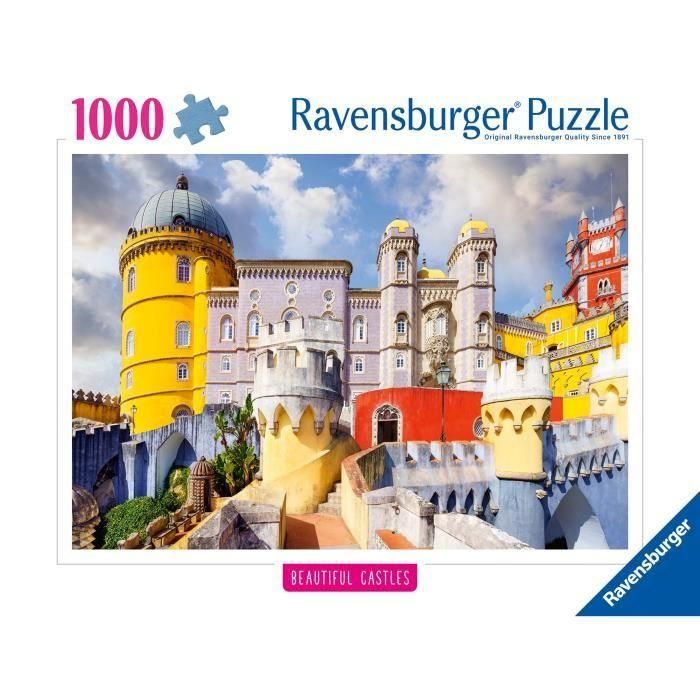 Puzzle de 1000 piezas Palacio Nacional de Pena, Portugal, Colección Highlight, a partir de 14 años, Palacio, 12001314, Ravensburger 1 Puzzle de 1000 piezas Palacio Nacional de Pena, Portugal, Colección Highlight, a partir de 14 años, Palacio, 12001314, Ravensburger 1