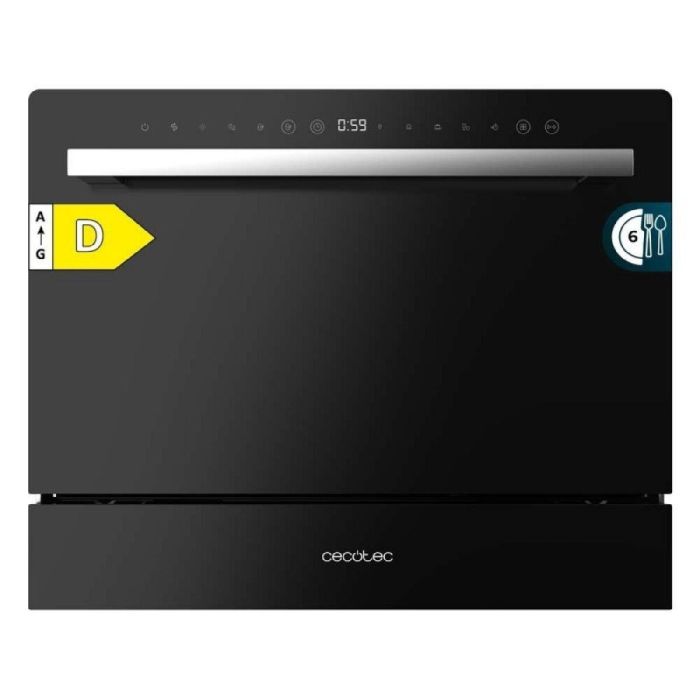 Lavavajillas Cecotec Bolero Aguazero 2400 Black Glass 1380 W