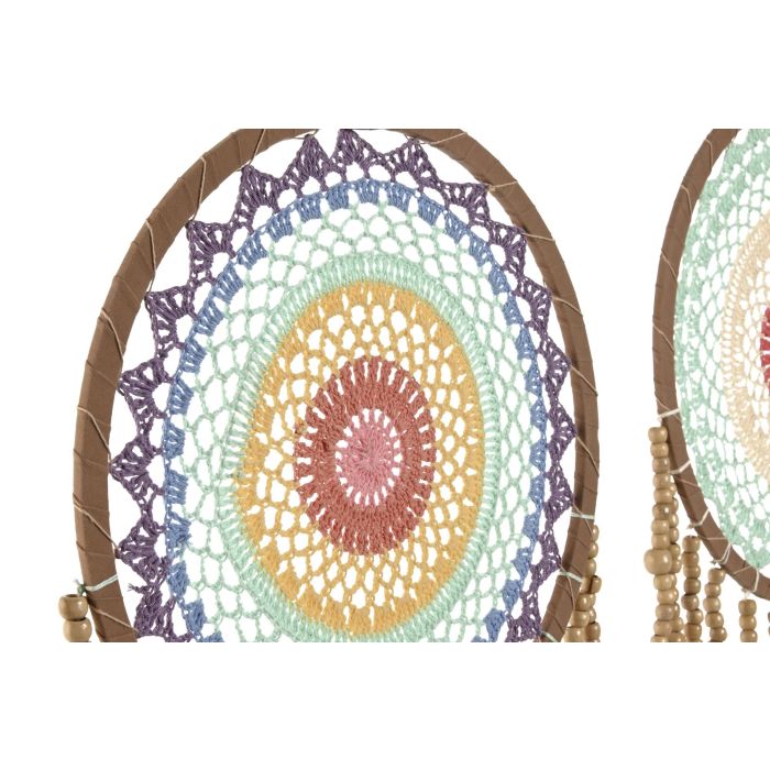 Atrapasueños Boho DKD Home Decor Verde Menta Blanco 1 x 95 x 32 cm (4 Unidades) 2 Atrapasueños Boho DKD Home Decor Verde Menta Blanco 1 x 95 x 32 cm (4 Unidades) 2