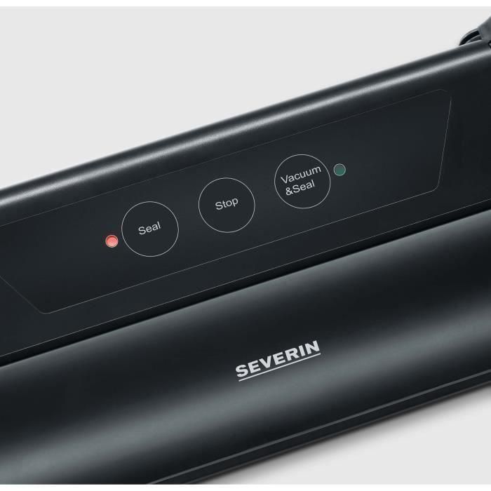Severin FS3610 Sellador al vacío compacto automático FoodSave OneTouch | Mantiene alimentos frescos hasta 8x más | 110W | Negro 5