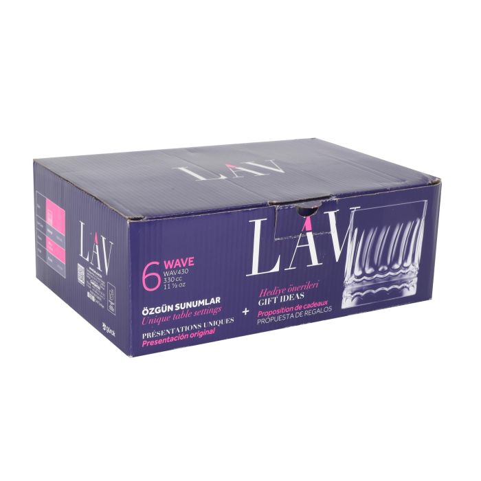 LAV Set 6 Vasos "Wave" 330 cc 5