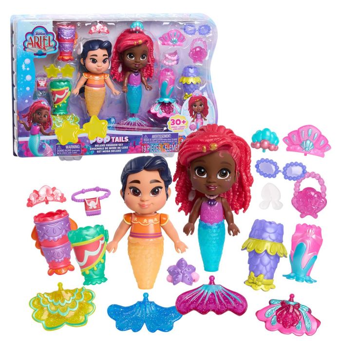 Set Muñecas Ariel Junior Pop Tails Deluxe 39922 Just Play 2 Set Muñecas Ariel Junior Pop Tails Deluxe 39922 Just Play 2