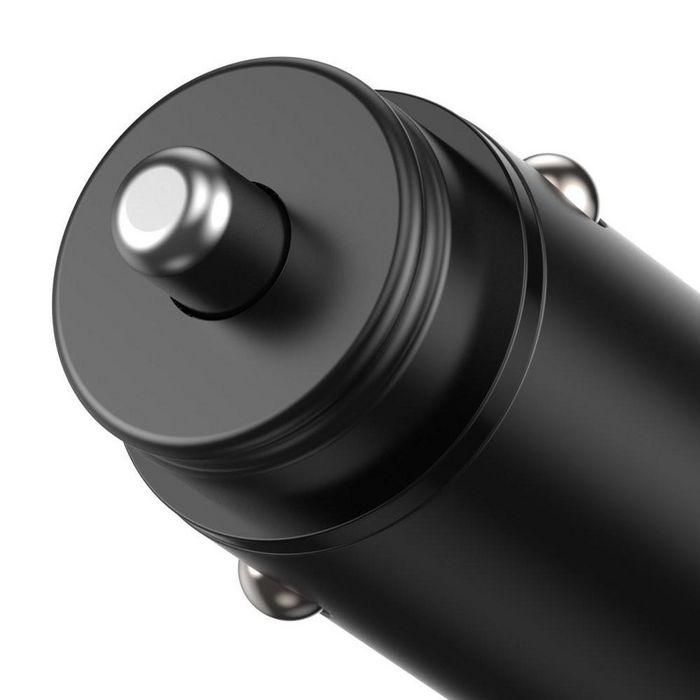 Techly Mini Car Charger USB-A and USB-C Quick Charge 3.0 38W in Black Metal 7 Techly Mini Car Charger USB-A and USB-C Quick Charge 3.0 38W in Black Metal 7