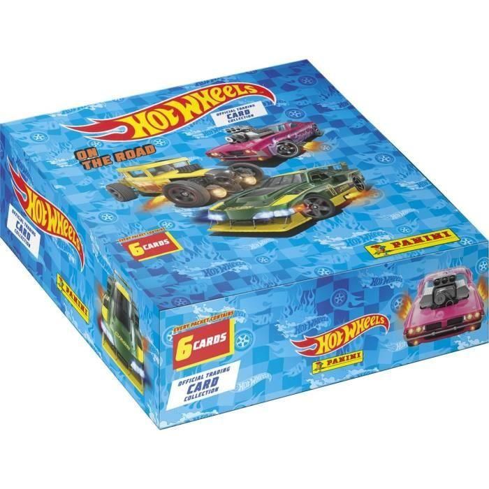 Caja de pegatinas - PANINI - Hot Wheels TC - 24 fundas - 1 tarjeta de edición limitada - 144 pegatinas Caja de pegatinas - PANINI - Hot Wheels TC - 24 fundas - 1 tarjeta de edición limitada - 144 pegatinas