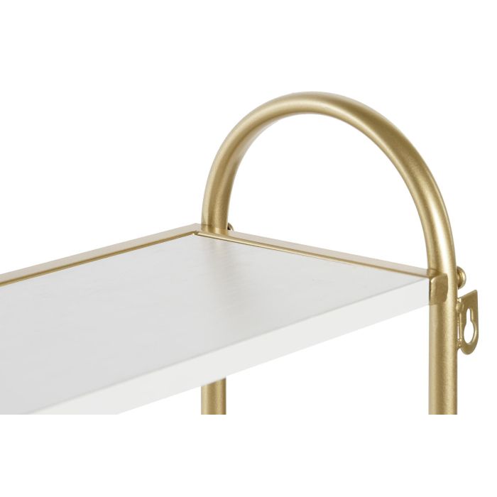 DKD Home Decor Perchero de Pared Estilo Glam Desmontable Dorado y Blanco de Metal y MDF 15x43x50 cm 2 DKD Home Decor Perchero de Pared Estilo Glam Desmontable Dorado y Blanco de Metal y MDF 15x43x50 cm 2