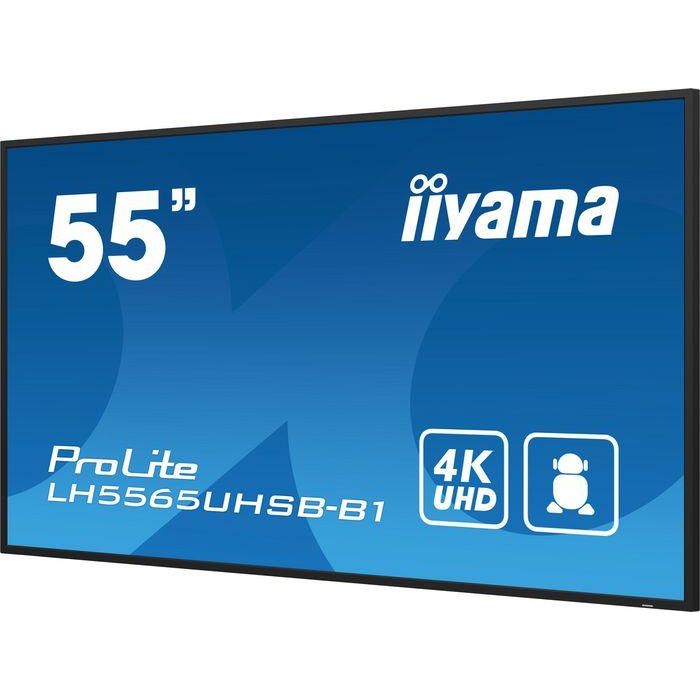 iiyama LH5565UHSB-B1 pantalla de señalización Diseño de quiosco 138,7 cm (54.6") LED Wifi 800 cd / m² 4K Ultra HD Negro Procesador incorporado Android 11 24/7 6 iiyama LH5565UHSB-B1 pantalla de señalización Diseño de quiosco 138,7 cm (54.6") LED Wifi 800 cd / m² 4K Ultra HD Negro Procesador incorporado Android 11 24/7 6
