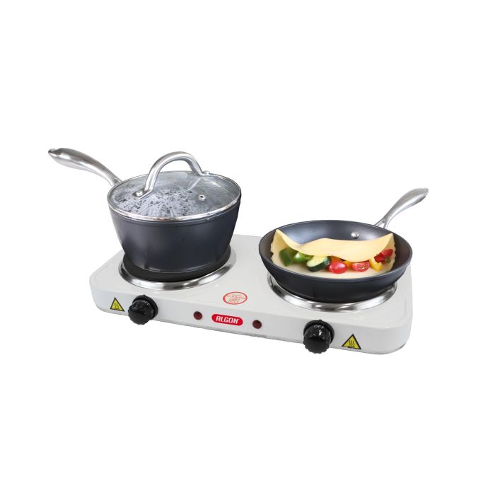 Cocina Eléctrica Algon BBQ 2 Placas 1000W (2 Unidades) 3 Cocina Eléctrica Algon BBQ 2 Placas 1000W (2 Unidades) 3