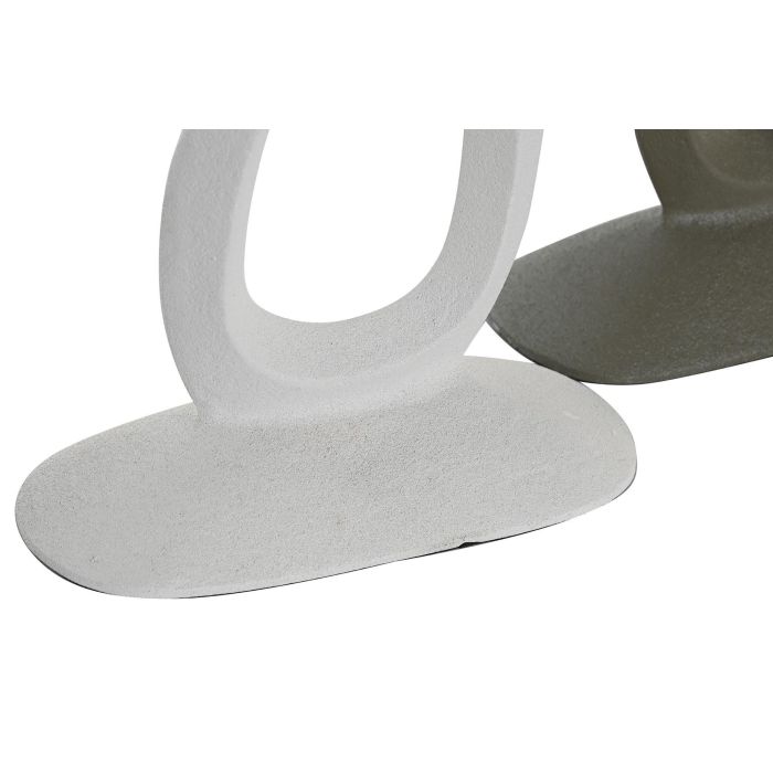 Candelabro Urban DKD Home Decor Verde Blanco 6.5 x 29.5 x 14.5 cm (2 Unidades) 3