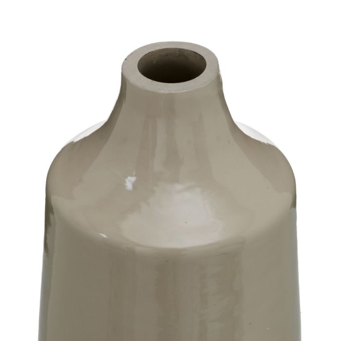 Botella Beige Plateado Aluminio Cristal 17 x 16 x 44 cm Decorativa 3